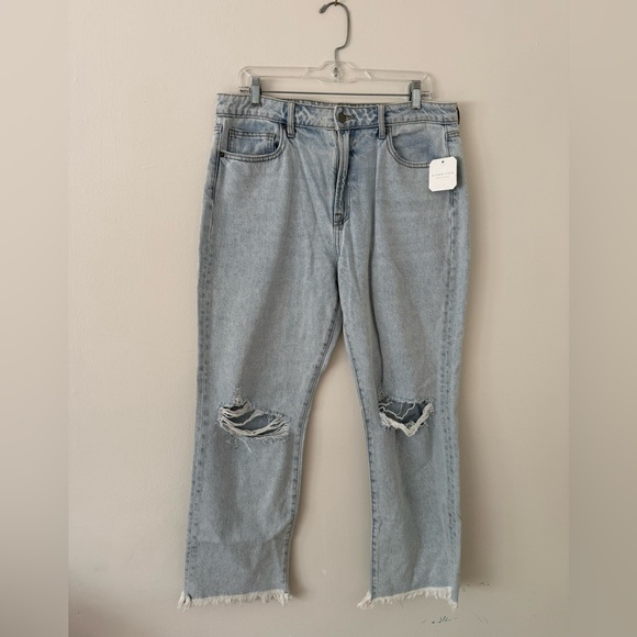 Altar'd State Denim - Altar'd State NWT Boyfriend Jeans Size 31 (12) Light Blue Denim Wash Distressed